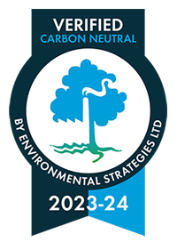 Verified Carbon Neutral by Environmental Strategies Ltd 2023 - 2024