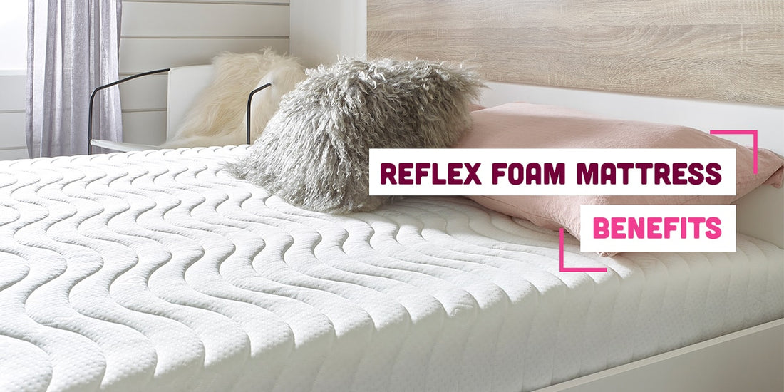 Essentials reflex foam mattress with text