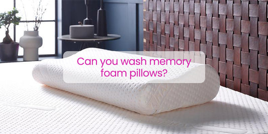 Can you wash memory foam pillows?